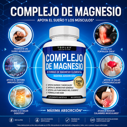 Suplemento de Magnesio 8 en 1