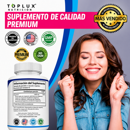 Suplemento de Magnesio 8 en 1