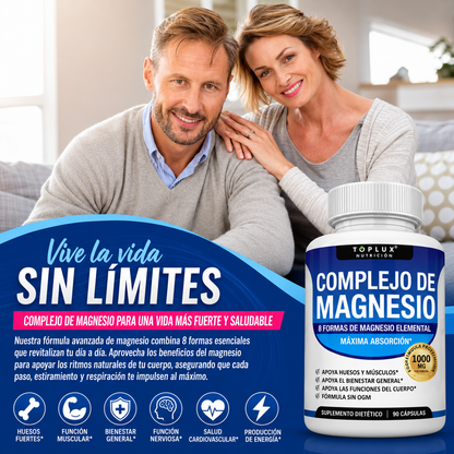 Suplemento de Magnesio 8 en 1